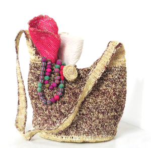 Paja Toquilla Crochet Bag - Contrast Two Tone