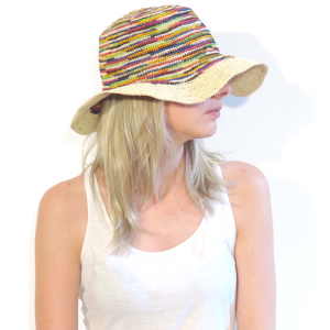 CROCHET HAT COLORS TWO (1)