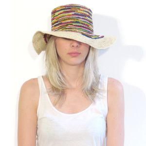 CROCHET HAT COLORS TWO (2)