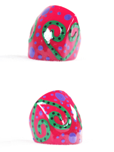 Ring CDS - HandPainted Tagua