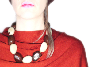 Tagua Necklace - B&W Seeds