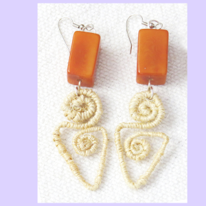 Earrings/FPCDS  CABUYA & ORANGE TAGUA