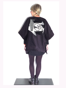 Poncho/FPCDS BLACK VELVET